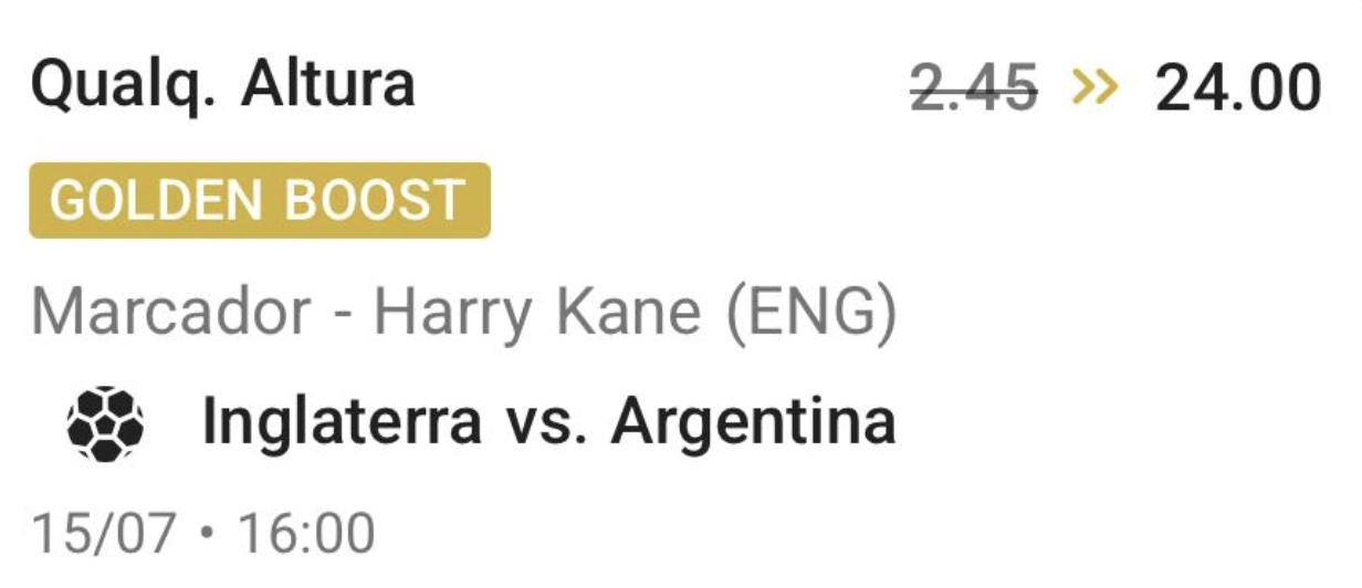 SuperOdd de hoje · Harry Kane